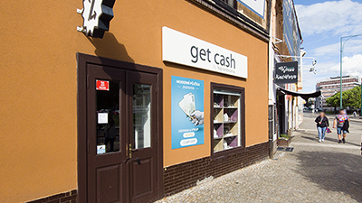 GetCash Zastavárna Plzeň - exteriér