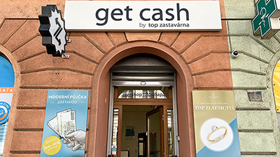 GetCash Zastavárna Ústí nad Labem - exteriér