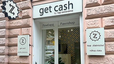 GetCash Zastavárna Praha Vinohrady - exteriér